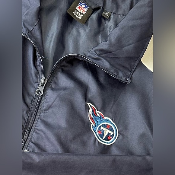 NFL Tennessee Titans Full Zip Windbreaker/Jacket Size Large - Picture 4 of 12